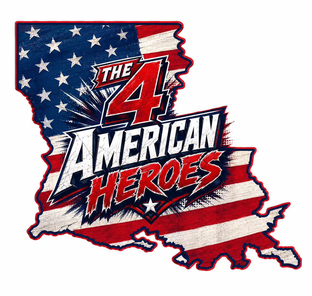 The 4 American Heroes logo