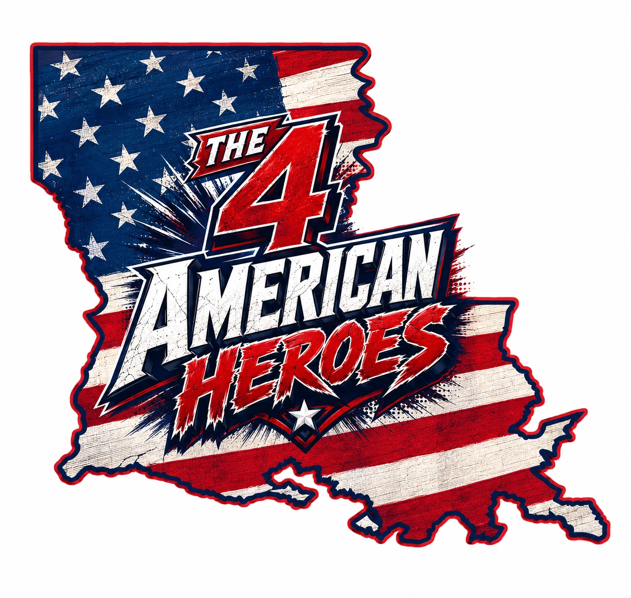 The 4 American Heroes logo